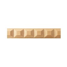 Schnitzleiste 18 x 7 mm, Buche roh Länge 2440 mm