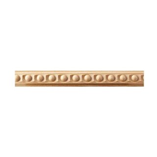 Schnitzleiste 20 x 8 mm, Buche roh Länge 2440 mm