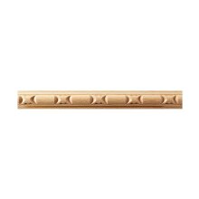 Schnitzleiste 21 x 9 mm, Buche roh Länge 2440 mm