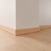 Sockelleiste FK-S5820-RBU-ZUS, Breite: 58 mm, Höhe: 20 mm, Holzart: Buche, roh – Zuschnitt