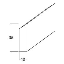Montageleiste FK-ML3510, Breite: 35 mm, Höhe: 10 mm,...