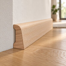 Sockelleiste FK-S4020, Breite: 40 mm, Höhe: 20 mm, Holzart: Massivholz