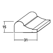 Profilleiste FK-P3115, Breite: 31 mm, Höhe: 15 mm,...