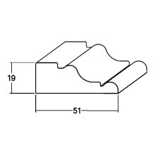 Türstockleiste FK-P5020, Breite: 51 mm, Höhe:...