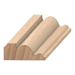 Türstockleiste FK-P5522, Breite: 55 mm, Höhe: 22 mm, Holzart: Massivholz