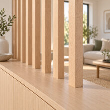 Vierkantleiste FK-AL2525, Breite: 25 mm, Höhe: 25 mm, Holzart: Massivholz