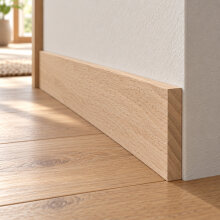Vierkantleiste FK-AL8015, Breite: 80 mm, Höhe: 15 mm, Holzart: Massivholz
