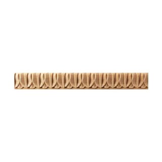 Schnitzleiste 23 x 12 mm, Buche roh Länge 2440 mm
