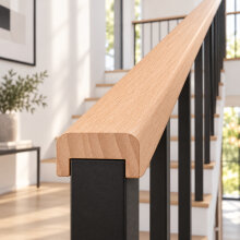 Design-Profilhandlauf 48 × 28 mm mit Nut 32,5 × 10 mm – FK-HLPD4828