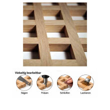 Holzgitter flächenbündig überplattet