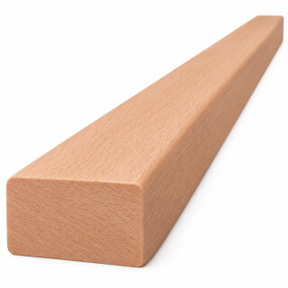 Rechteckhandlauf 30 x 80 mm, Zuschnitt nach Länge, roh geschliffen, Radius 3 mm