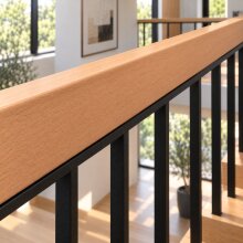 Rechteckhandlauf 30 x 80 mm, Zuschnitt nach Länge, roh geschliffen, Radius 3 mm