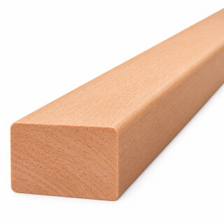 Rechteckhandlauf 40 x 60 mm, Zuschnitt nach Länge, roh geschliffen, Radius 3 mm