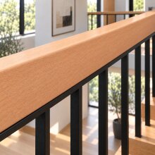 Rechteckhandlauf 40 x 60 mm, Zuschnitt nach Länge, roh geschliffen, Radius 3 mm