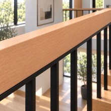 Rechteckhandlauf 40 x 80 mm, Zuschnitt nach Länge, roh geschliffen, Radius 3 mm