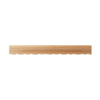 Schnitzleiste 23 x 9 mm, Buche roh Länge 2440 mm