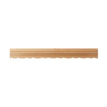 Schnitzleiste 23 x 9 mm, Buche roh Länge 2440 mm
