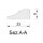 Schnitzleiste 23 x 9 mm, Buche roh Länge 2440 mm