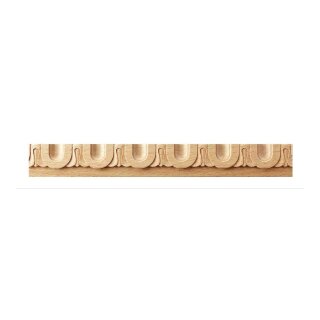 Schnitzleiste 24 x 7 mm, Buche roh Länge 2440 mm