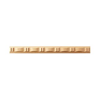 Schnitzleiste 25 x 6 mm, Buche roh Länge 2440 mm