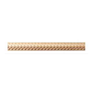 Schnitzleiste 28 x 8 mm, Buche roh Länge 2440 mm