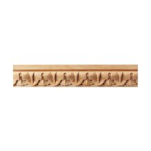 Schnitzleiste 33 x 13 mm, Buche roh Länge 2440 mm