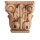 Schnitzornament-Kapitell aus Buche Massivholz, 70 × 70 × 22 mm – FK-KA632RBU