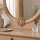 Schnitzornament-Rosette aus Buche Massivholz, 85 × 8 mm – FK-SB7065RBU