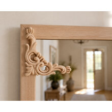 Schnitzornament aus Buche Massivholz, 85 × 85 × 7 mm – FK-SB7085RBU