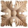 Schnitzornament aus Linde Massivholz, 90 × 90 × 15 mm – FK-L90RLI