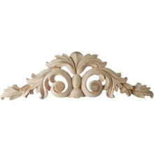 Schnitzornament aus Linde Massivholz, 90 × 300 × 13 mm – FK-HV90RLI