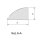 Schnitzleiste 37 x 22 mm, Buche roh Länge 2440 mm