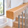Rechteck-Handlauf 45 × 40 mm – Eiche, roh, 3000 mm – FK-HL4540EIR3000