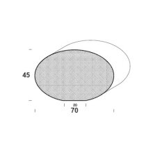 Ovaler Handlauf 70 × 45 mm – FK-HL70