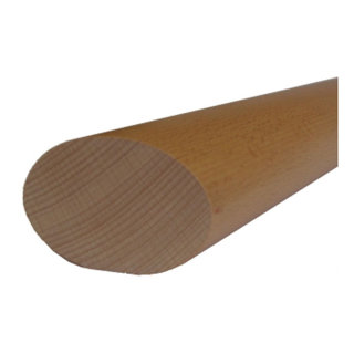 Handlauf Holz elliptisch 70 x 45 mm Ahorn lackiert 1500 mm