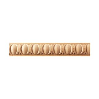 Schnitzleiste 47 x 15 mm, Buche roh Länge 2440 mm