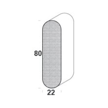 Hochkant-Handlauf 22 × 80 mm – FK-HL80