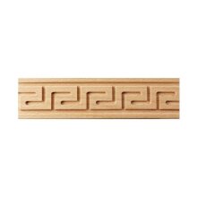 Schnitzleiste 50 x 6 mm, Buche roh Länge 2440 mm
