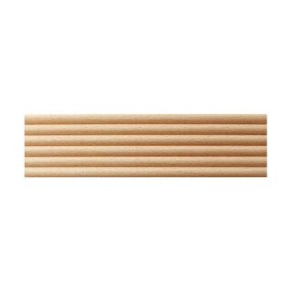 Schnitzleiste 50 x 7 mm, Buche roh Länge 2440 mm