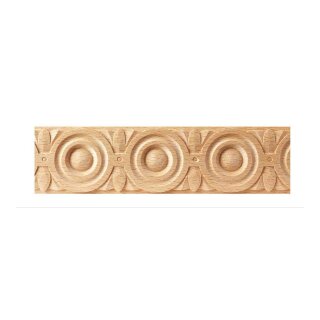 Schnitzleiste 50 x 7 mm, Buche roh Länge 2440 mm