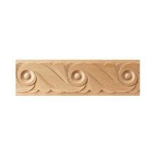 Schnitzleiste 55 x 7 mm, Buche roh Länge 2440 mm