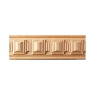 Schnitzleiste 60 x 15 mm, Buche roh Länge 2440 mm