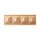 Schnitzleiste 60 x 15 mm, Buche roh Länge 2440 mm