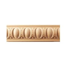 Schnitzleiste 60 x 15 mm, Buche roh Länge 2440 mm