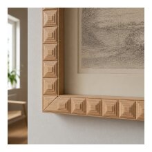 Schnitzleiste 60 x 8 mm, Buche roh Länge 2440 mm