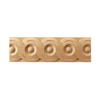 Schnitzleiste 60 x 9 mm, Buche roh Länge 2440 mm