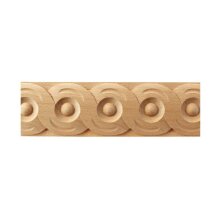 Schnitzleiste 60 x 9 mm, Buche roh Länge 2440 mm