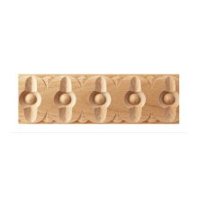 Schnitzleiste 60 x 9 mm, Buche roh Länge 2440 mm