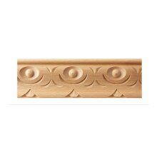 Schnitzleiste 60 x 9 mm, Buche roh Länge 2440 mm