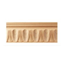 Schnitzleiste 74 x 10 mm, Buche roh Länge 2440 mm